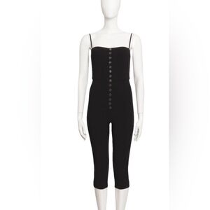 Chanel black stretch crepe jumpsuit